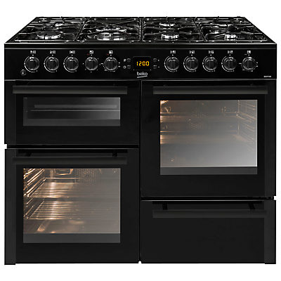 Beko BDVF100K Dual Range Cooker, Black